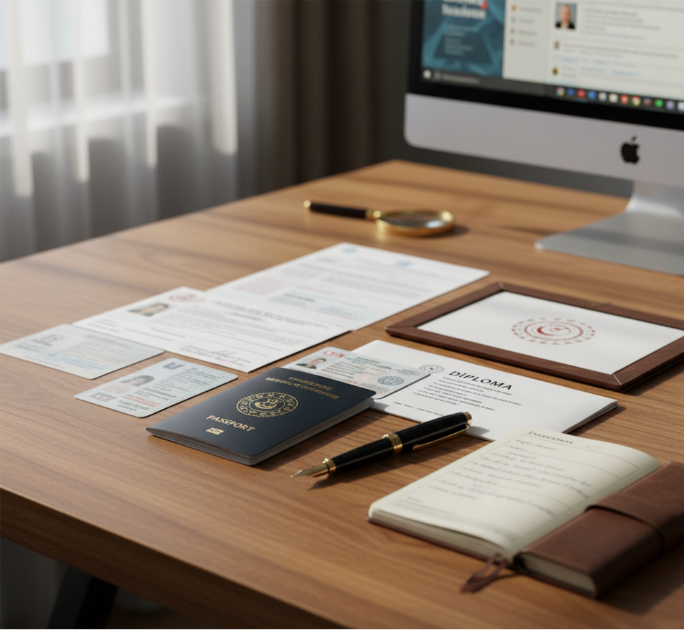 Bireysel resmi belgelerin tercümesi için evrak hazırlığı