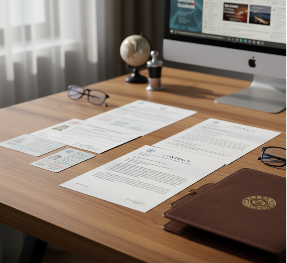 Kurumsal belgelerin tercümesi için ofis toplantısı